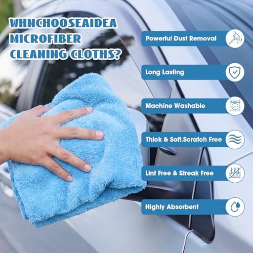 Shimeyao 30 Pcs 16 x 16 Inch edgeless Microfiber Plush Towels - Image 4