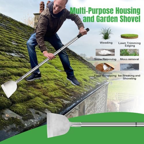 Floor Scraper Long Handle, Paint Wallpaper Garden Snow Ice Shovel - Image 4