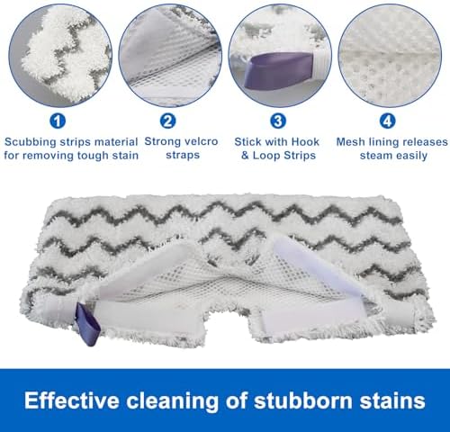 6 Pack S3501 S3601 Steam Mop Replacement Pads - Image 2
