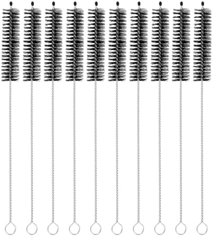 uxcell 10Pcs Drinking Straw Cleaning Brushes, Sippy Cup, Bottle and Tube by uxcell