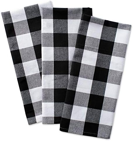 DII Buffalo Check Kitchen Collection, Classic Farmhouse Dishtowel Set, 3 Piece - Image 2