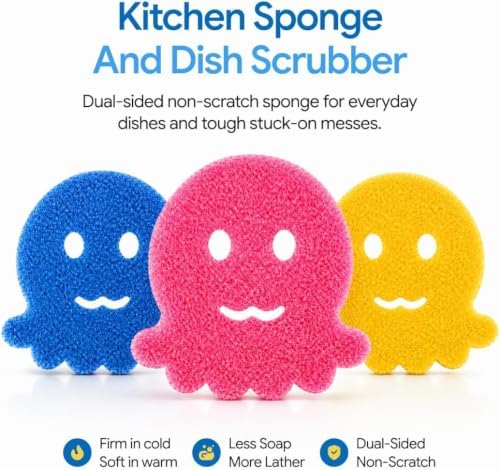 Pinguino Scrub Empress Dish Sponge 3 Pack-2PC - Image 2