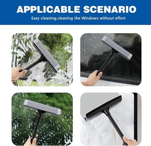 Window Squeegee, 2-in-1 Window Cleaner, Window Washing Kit, Outdoor Window - Image 4