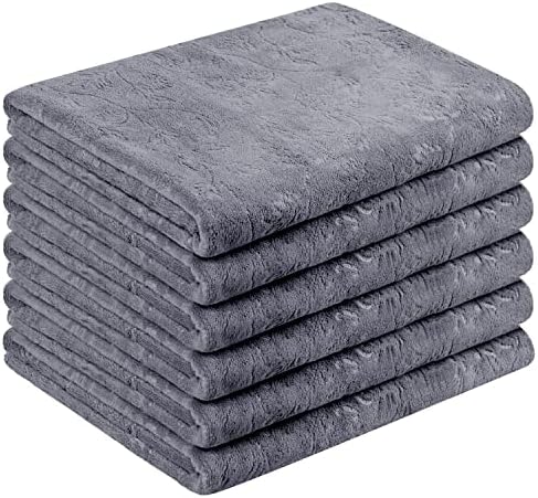 JML Large Microfiber Bath Towels Set of 6 by JML