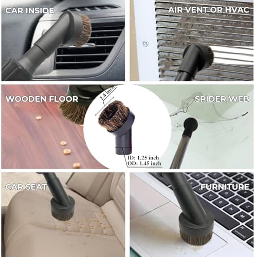 Replacement Vacuum Attachments, Brushes & Universal Hose Adapter Kit - Image 6