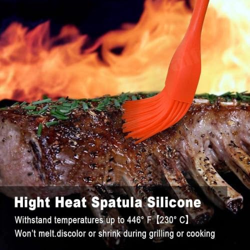 Walfos 600℉ Heat Resistasnt Pastry Brushes, BPA Free Silicone Basting Brush - Image 6