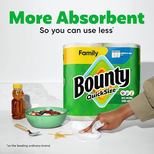 Bounty Quick Size Paper Towels, 8 Family Rolls - Image 4