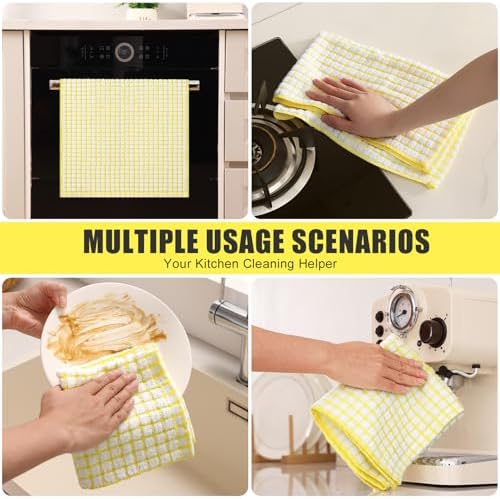 Mordimy Premium Cotton Kitchen Towels 16"x 25", 8 Pack - Image 5