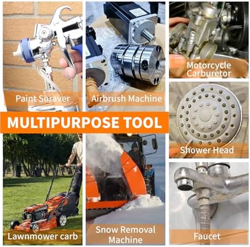 Carburetor Cleaning Kit-Includes 3 Double Head Brush 23 Needles 5 Nylon Brushes - Image 7