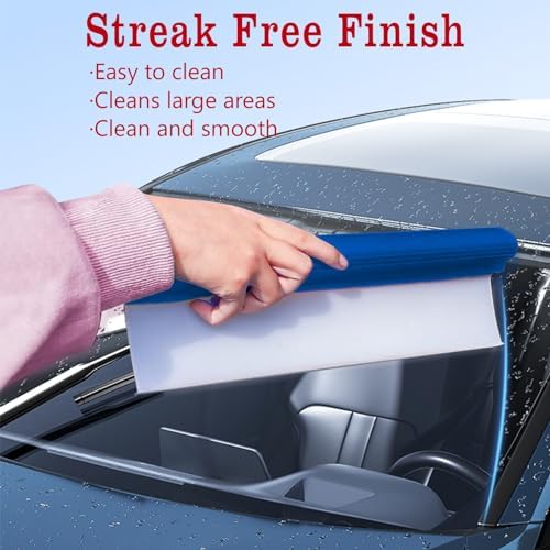Blue Silicone T-Bar Car Squeegee - Image 2
