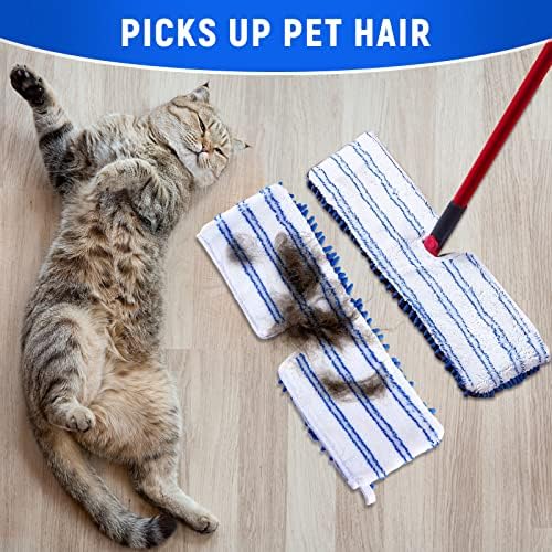 4 Pack Microfiber Flip Mop Refills, Compatible - Image 7