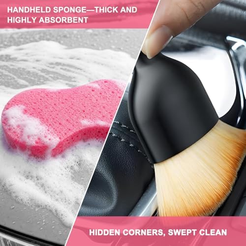 6 PCS Car Detailing Brush Set, Ultra Soft Bristles Auto Cleaning Brush Kit - Image 6