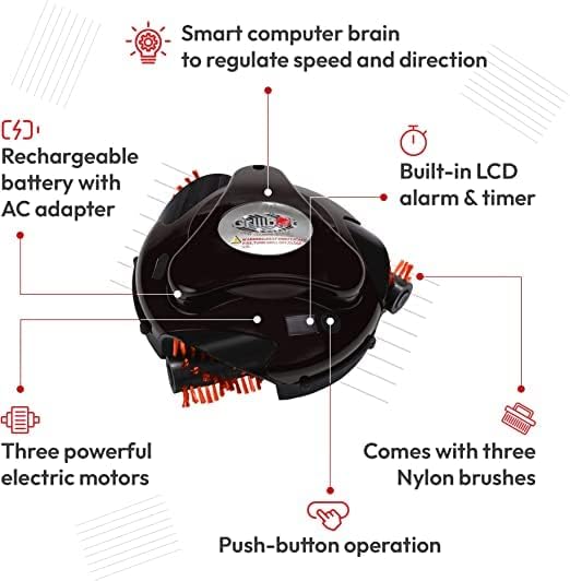 Grillbot Electric Grill Brush, Automatic Grill Cleaning Robot - Image 3