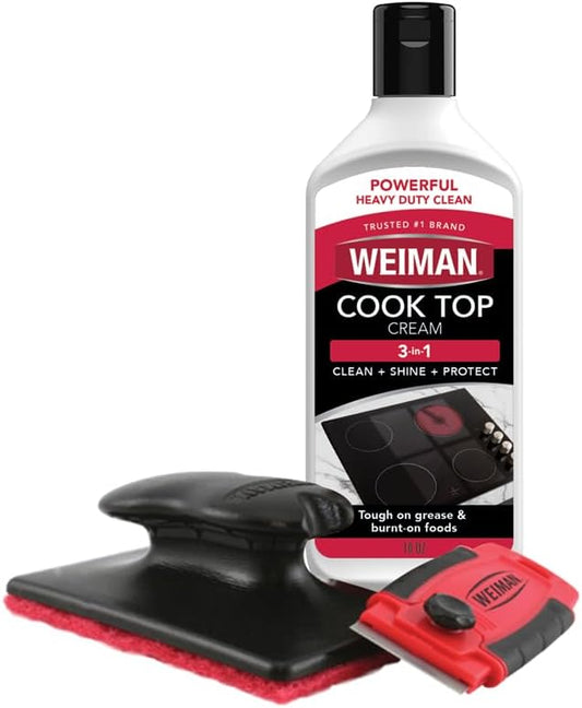 Weiman Glass & Ceramic Cooktop, Stove Top & Oven Cleaner Kit by Weiman