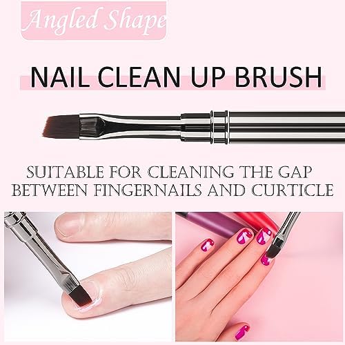 3Pcs Nail Art Clean Up Brushes, - Image 4