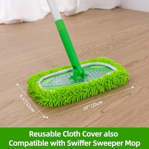 Baseboard Cleaner Tool with Handle, Extendable Long Handle Baseboard Floor - Image 5