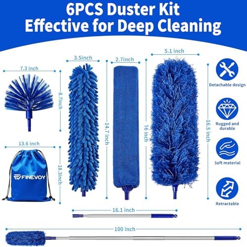 6-in-1 Duster with Extension Pole - Image 2