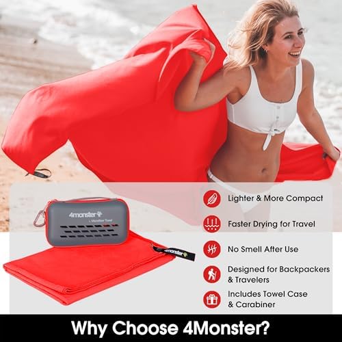 4Monster Quick Dry Travel Towel - Image 2