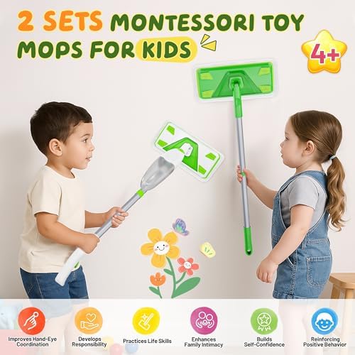 2 Set Toy Mop for Kids - Image 2