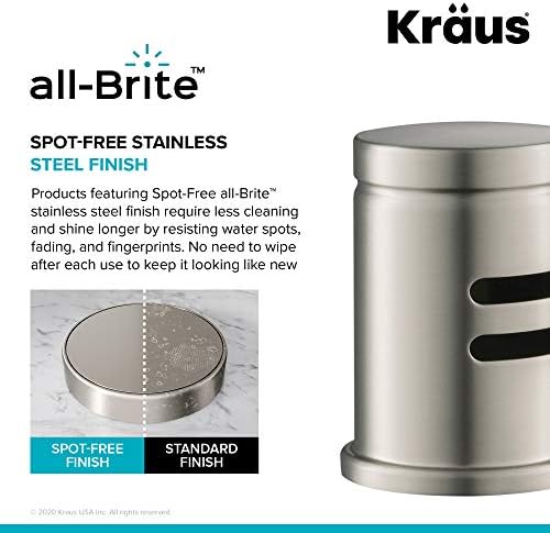 KRAUS Dishwasher Air Gap in Spot Free All-Brite™ Stainless Steel - Image 3