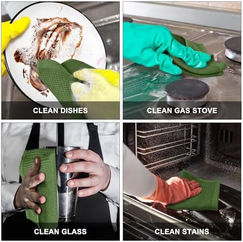 Nialnant 6 Pack Kitchen Dish Towels, 100% Cotton Dish Rags - Image 5