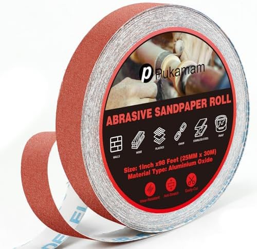 Emery Cloth Roll 150 Grit 1" x 98' by Pukamam