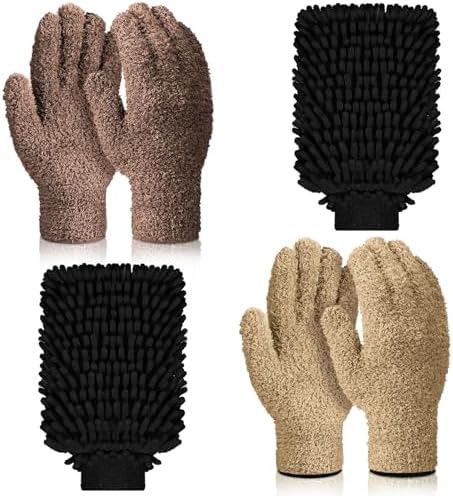 Potchen 6 Pcs Microfiber Dusting Mitt Glove by Potchen
