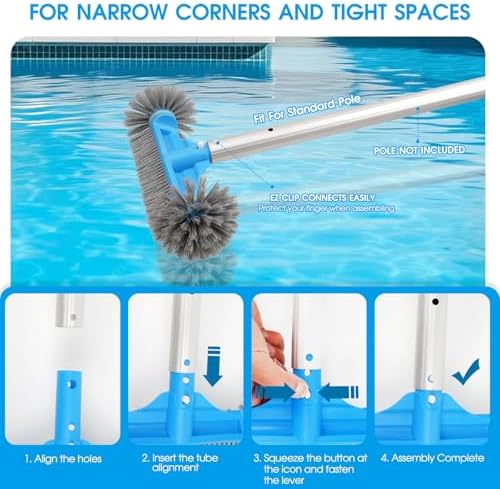 TidyMister 12.5 in Round-End Pool Brush Head - Image 4