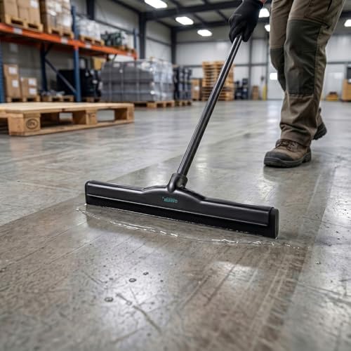 Restaurantware Black Plastic Floor Squeegee, 18.1 x 3.5 In - Image 5