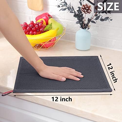 Homaxy 100% Cotton Waffle Weave Kitchen Dish Cloths 18-Pack, Mixed Color - Image 5