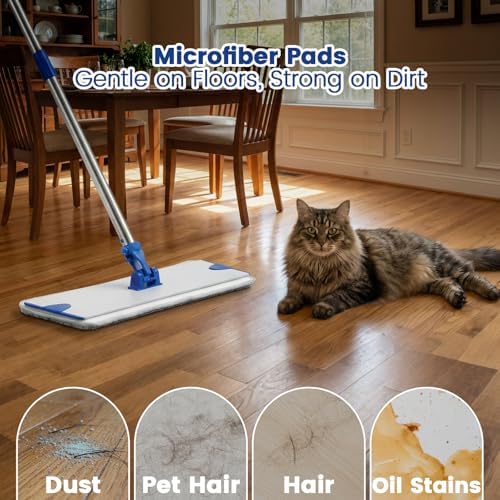 18 in Microfiber Flat Mop Cleaning System, Floor Mops - Image 2