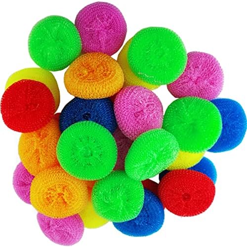 NSBELL 30PCS Plastic Dish Scrubbers by NSBELL