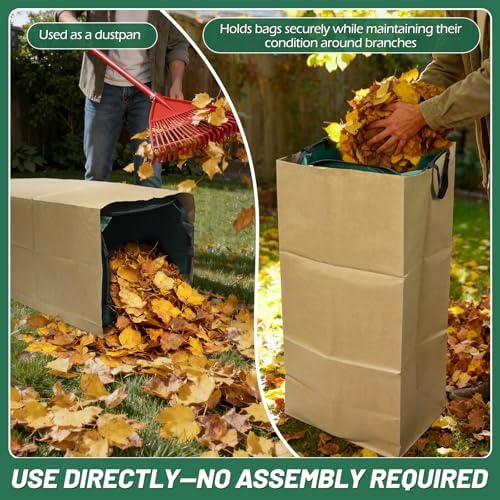 2Pack Reusable Pop-Up Leaf Bag Funnel - Image 6