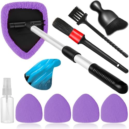 Qydipclin 10pcs Windshield Cleaner Tool Car Interior Window Cleaning Kit by Qydipclin