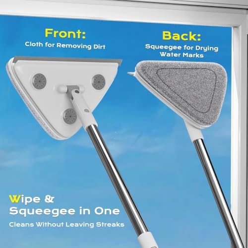 Wall Cleaner Mop with Long Handle, 75-Inch Wall Duster and Baseboard Cleaner - Image 3