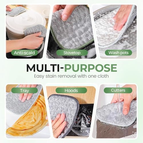 2026 New Multipurpose Wire Dishwashing Rags, Double Layer Metal Scrubbing Pads - Image 2