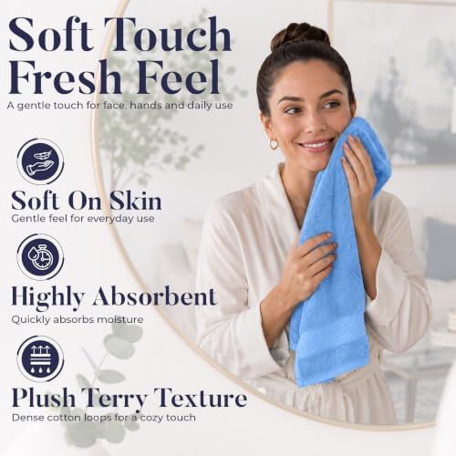 DAN RIVER 6-Pack Premium Hand Towels - Image 3