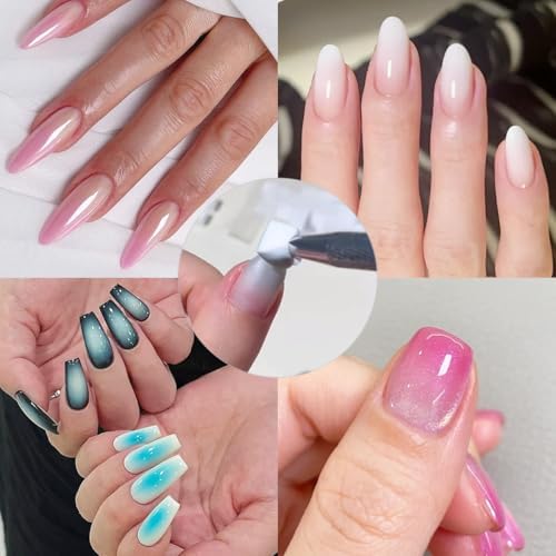 Fcozpjk 100PCS Soft Ombre Nail Sponge - Image 6