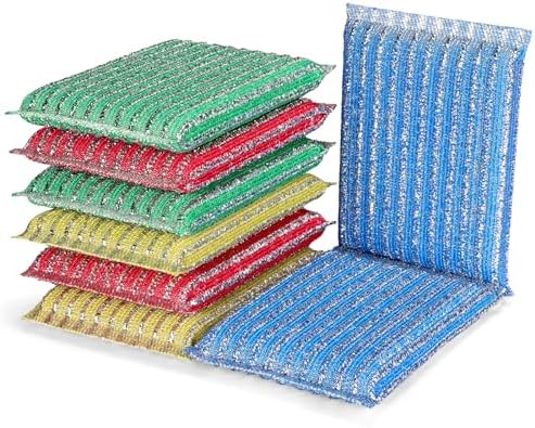8-Pad Dish Sponges Kitchen, Non Scratch, 4 Colors, by ovwo