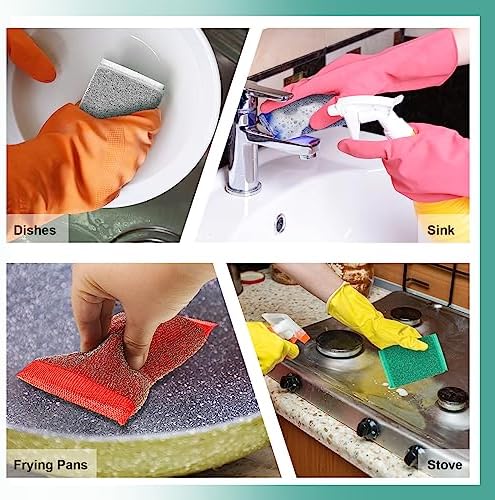Thyle 8 Pack Kitchen Sponges for Dish, Non Scratch Scrubber - Image 4