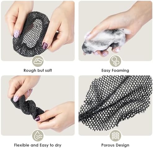 INNERNEED Body Shower Exfoliating Net Sponge Mesh Case Cover - Image 2