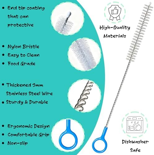 Extra Long Straw Cleaning Brushes 2 Pack - Image 3