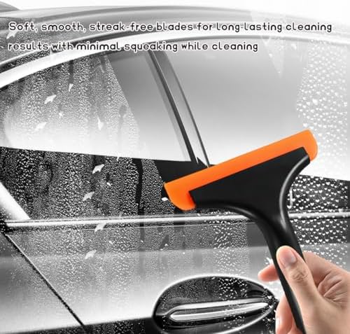 2 PCS Small Silicone Window Squeegee, Car Windshield Water Wiper Scraper - Image 4