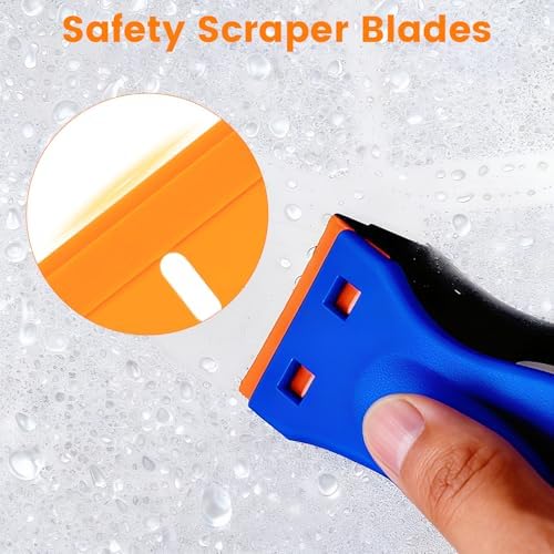 Aleric 200 Pcs Plastic Razor Blades, Double Edged Plastic Blade - Image 7