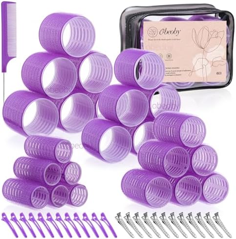 obeoby 4 Sizes Hair Rollers Curlers Set by obeobyhairaccessories