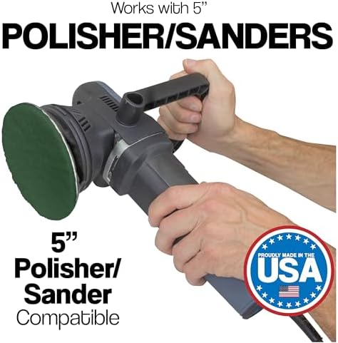 5" Abrasive Pad Hook & Loop Round Non-Woven 240 Grit - Image 3