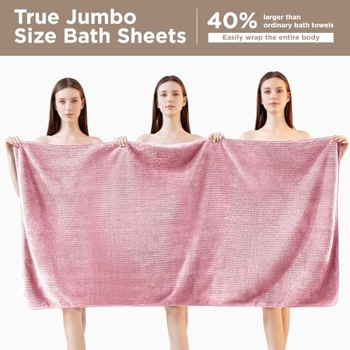 8 Piece Bath Towels Set, 2 Oversized 35 * 70 in Bath, 2 Hand, 4 Wash - Image 3