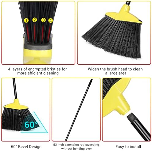 WILLBOND 20 Pcs Brooms Bulk for Indoor Outdoor 54 Inch - Image 3