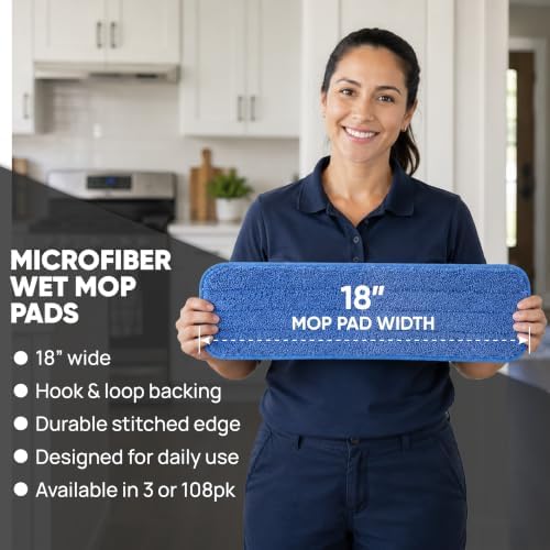 Microfiber Wholesale 18 inch Microfiber Mop Pads - Image 3