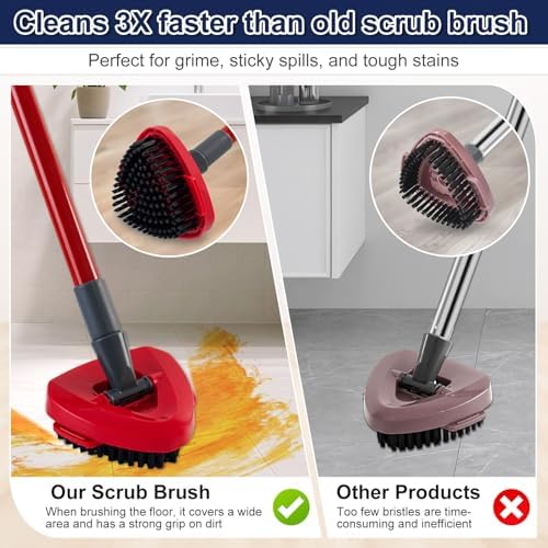 Scrubber Mop Head for Ocedar, Upgrade Scrub Brush for Ocedar, Spin Mop Scrub - Image 6